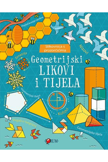 Geometrijski likovi i tijela - Slikovnica s prozorčićima - naslovnica