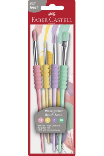 Set kistova od sintetičkih vlakana pk4 Faber Castell 481620 pastel blister - slika proizvoda