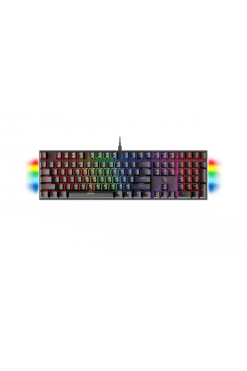 Tipkovnica gaming žična mehanička Fantech MAX FIT 108 Blue Switch MK855RGB Crna - slika proizvoda
