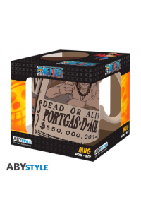 ONE PIECE - Mug - 460ml - Wanted Ace - cardboard box