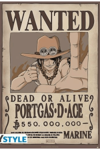 One Piece - Poster Wanted Ace (91.5x61) - slika proizvoda