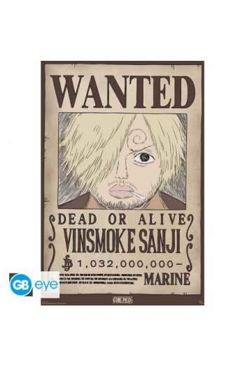 One Piece - Poster Maxi 91.5X61 - Wanted Sanji Wano - slika proizvoda