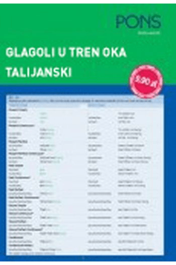 PONS glagoli u tren oka talijanski - naslovnica