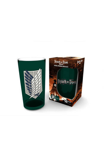 Attack On Titan - Large Glass - 400ml - Scout Symbol - Box - slika proizvoda