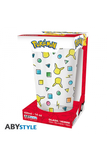 Pokemon - Large Glass - 400ml - Pikachu Pattern - - slika proizvoda