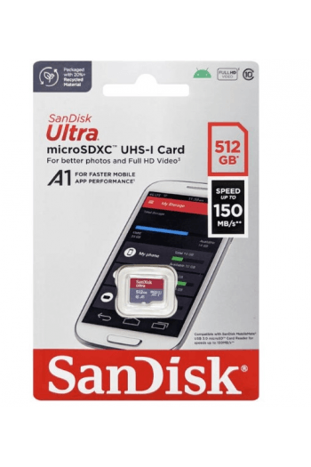 Sandisk memorijska kartica MicroSDXC UHS-I 150MB  s  512GB - slika proizvoda