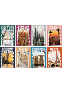 Bilježnica A4,D Pigna Post Cards Soft Touch P10,60 - slika proizvoda