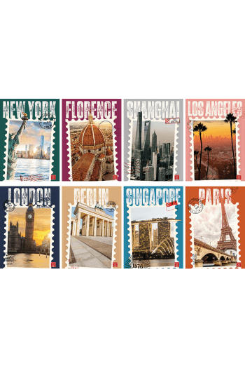 Bilježnica A4,D Pigna Post Cards Soft Touch P10,60 - slika proizvoda