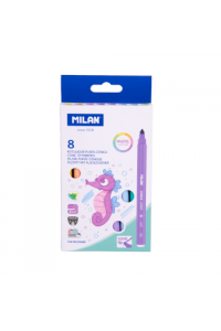 Flomasteri 8,1 Milan Konusni Vrh Pastelne Boje Perivi Karton Bls P12,72 - slika proizvoda