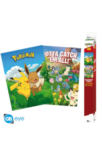 Pokemon - Set 2 Chibi Posters - Environments - slika proizvoda