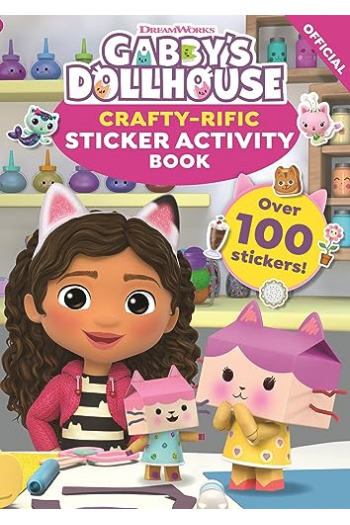 Gabby's Dollhouse: Crafty-Rific Sticker Activity Book (Slikovnica) - naslovnica