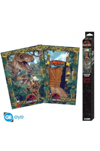 Jurassic Park - Set 2 Chibi Posters - Gates And Biodiversity(52X38)X4 - slika proizvoda