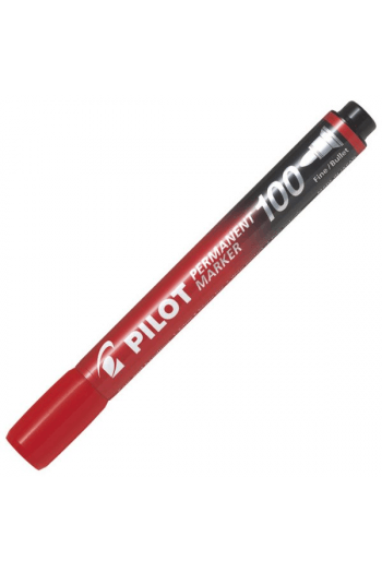 Marker permanentni 1mm okrugli vrh Pilot SCA-100-R crveni - slika proizvoda