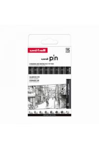 Marker Uni pin set 0.05,0.2,0.4,0.6,0.8,1.0,1.2,BR mm crni Classic 8,1 - slika proizvoda