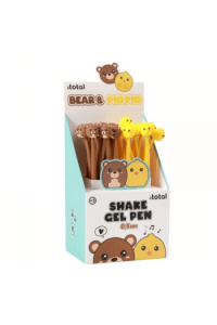 Kemijska olovka iTotal fleksibilna Cute animals medo+pilić 24/1 sortirano XL1164I - slika proizvoda