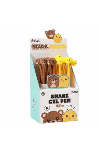 Kemijska olovka iTotal fleksibilna Cute animals medo+pilić 24/1 sortirano XL1164I - slika proizvoda