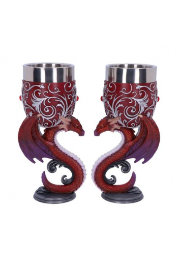 Nemesis Now Dragons Devotion Goblets 18.5cm (Set Of 2) - slika proizvoda