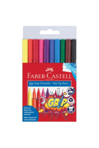 Flomaster školski 10boja Grip Faber Castell 155310 blister - slika proizvoda
