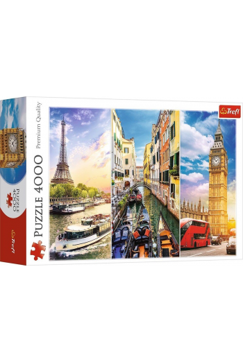 Trefl Puzzle 4000 kom., putovanje Europom - slika proizvoda