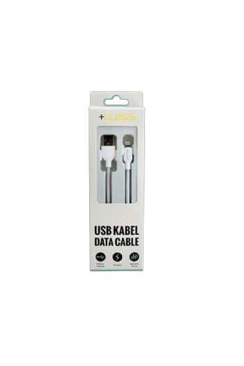 USB kabel  + Class za Apple iphone 5/6/7/8/X/XS/11/XR HQ 2m bijeli - slika proizvoda