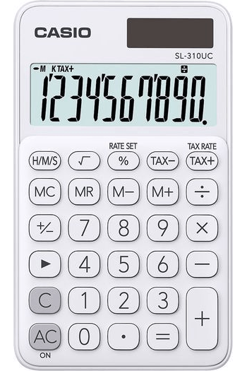 Kalkulator casio SL-310 UC-WE bijeli karton.pak. - slika proizvoda