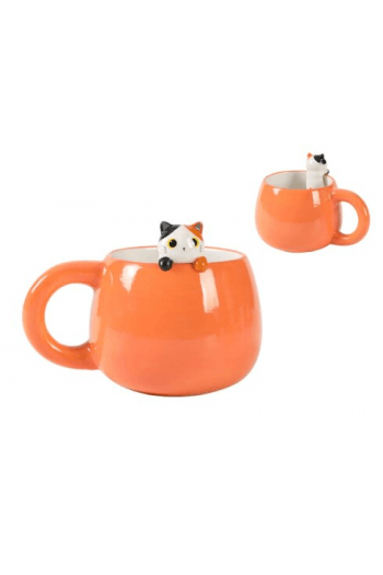 Šalica keramička iTotal Cat Charm narančasta XL2526 - slika proizvoda