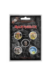 Iron Maiden - The faces of Eddie bedževi set - slika proizvoda