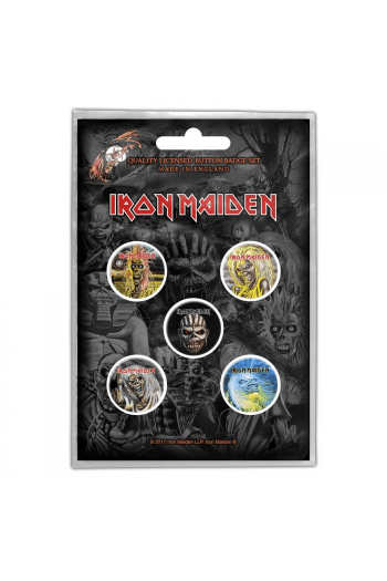 Iron Maiden - The faces of Eddie bedževi set - slika proizvoda