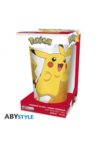 Pokemon - Large Glass Premium  - 400ml - Pikachu Foil - - slika proizvoda