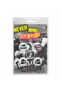 Sex Pistols - Never Mind the Bollocks bedževi set