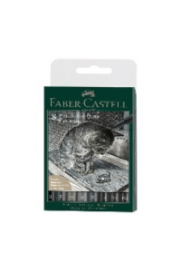 Set Pitt artist pk8  Gray&Black Faber Castell 167171 blister ~ 1/5