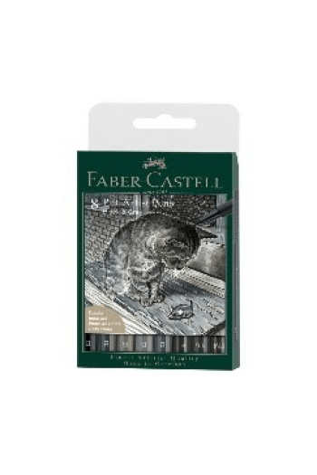 Set Pitt artist pk8  Gray&Black Faber Castell 167171 blister ~ 1/5 - slika proizvoda
