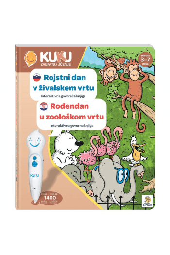 Interaktivna knjiga Kuku - Rođendan u zoološkom vrtu (bez olovke) (Slikovnica) - naslovnica