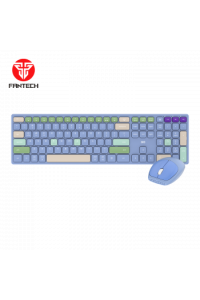 Set bežični miš i tipkovnica Fantech Go Pop Silent WK895 plava
