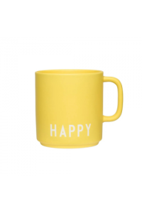 Šalica S Ručkom - Happy (Yellow) - slika proizvoda