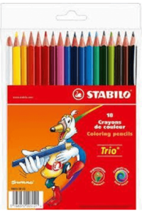 DRVENE BOJE TRIO 18KOM PAK