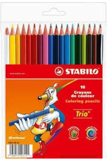 DRVENE BOJE TRIO 18KOM PAK - slika proizvoda