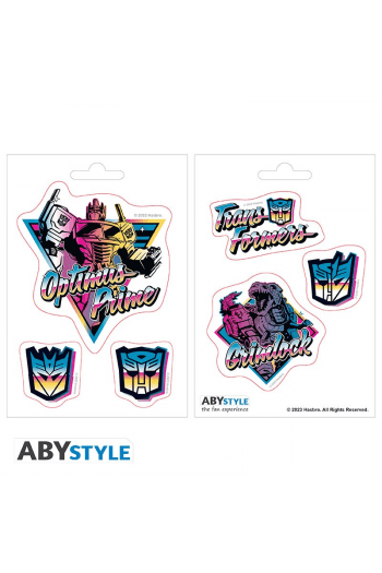 Transformers - Stickers - 16X11cm 2 Sheets - Vaporwave - slika proizvoda