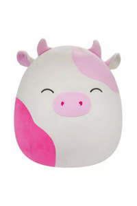 SQU: SQUishmallows 40cm - Caedyn - Roza Krava Zatvorenih Očiju