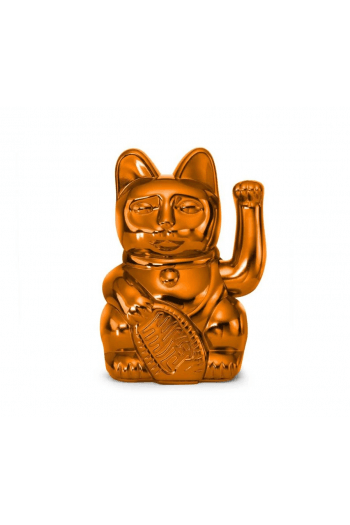 Lucky Cat Cosmic Mars, Shiny Cooper, Waving cat,10.5x8,5x15 cm, plastic, no batt.incl - slika proizvoda