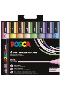 Uni pak marker Posca pc-5m pastelne boje 8/1 plastic free pakiranje - slika proizvoda