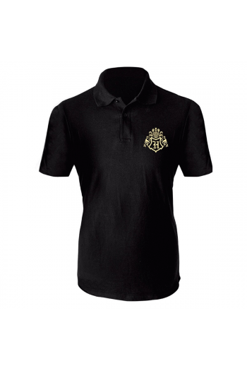 Harry Potter - Polo Shirt - Hogwarts - Man Ss Black* Xl - slika proizvoda