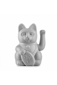 Lucky Cat Mini waving cat grey ca. 6,7 x 5,2 x 9,8 cm  plastic  no batt.incl. - slika proizvoda