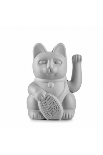 Lucky Cat Mini waving cat grey ca. 6,7 x 5,2 x 9,8 cm  plastic  no batt.incl. - slika proizvoda