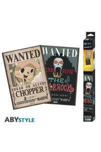 One Piece Set 2 Chibi Posters Wanted Brook & Chopper (52x35cm) - slika proizvoda