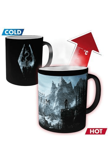 Skyrim - Mug Heat change - 320 ml - Dragon Symbol - Box - slika proizvoda