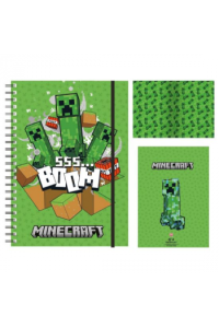 Pyramid Minecraft (Steve And Alex) A5 Notebook - slika proizvoda