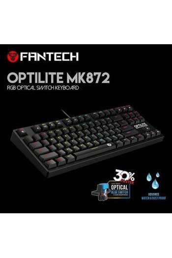Tipkovnica gaming žična mehanička Fantech Optilite MK872RGB crna - slika proizvoda