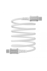 Havit kabel za mob Type C-Type C magnetni PD60W CB6297 1 metar, bijeli - slika proizvoda