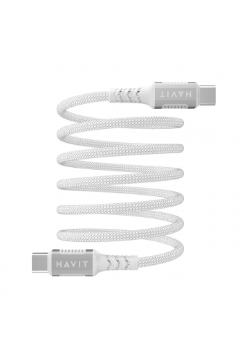Havit kabel za mob Type C-Type C magnetni PD60W CB6297 1 metar, bijeli - slika proizvoda